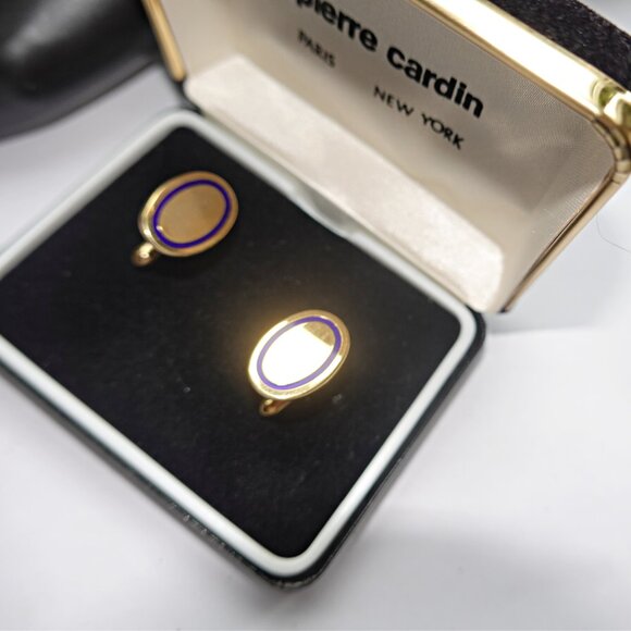 Vintage Pierre Cardin Two Tone Cuff Links - Picture 3 of 3